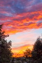 Sunset in the village, Tver Region, Russia