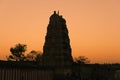 Sunset Virupaksha Temple, India Royalty Free Stock Photo