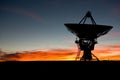 Sunset at VLA New Mexico 3 Royalty Free Stock Photo