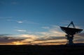 Sunset at VLA New Mexico Royalty Free Stock Photo