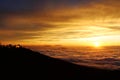 Sunset on volcano, Maui Royalty Free Stock Photo