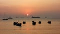 Sunset at Vung Tau beach - Vietnam