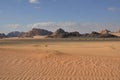 Sunset in Wadi Rum Royalty Free Stock Photo