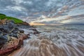 Sunset at Wailea Beach Royalty Free Stock Photo