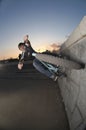 Sunset wallride Royalty Free Stock Photo