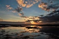 Sunset from Walney Island Cumbria UK.