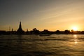 Sunset at Wat Arun Temple, Bangkok Thailand