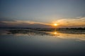 Sunset on water, Danube Delta Romania