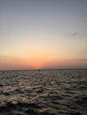 Sunset on the Water in Punta Gorda Florida Royalty Free Stock Photo