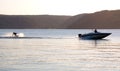 Sunset waterski speed boat