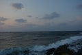 Sunset and Waves at Red Sea Jeddah.