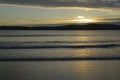 Sunset and waves at Tonquin Beach