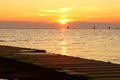 Sunset at West Kirby Royalty Free Stock Photo
