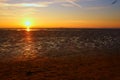 Sunset at West Kirby Royalty Free Stock Photo