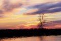 Sunset on the White mud River, Manitoba