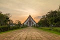 Sunset at Wiharn Phra Mongkol Bophit, Ayutthaya, Thailand