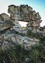 Sunset at the window of Isalo, Madagascar Royalty Free Stock Photo