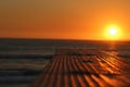 sunset wood ocean beachfront
