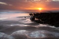 Sunset Woolacombe North Devon coast