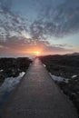 Sunset Woolacombe North Devon coast