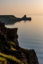 Sunset at Worm`s Head along the Gower Peninsula