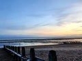 Sunset at Worthing Beach Royalty Free Stock Photo