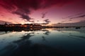 Sunset at Yacht Bay in Malahide