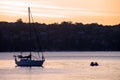 Sunset on Yacht in Manly Cove