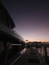 Sunset in a Yatch at Subic Bay Philippines Royalty Free Stock Photo
