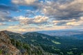 Sunset on the yellow stone canyon