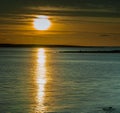 Sunset at Ytre hvaler national park in Norway