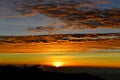 Sunset in yushan national park Royalty Free Stock Photo