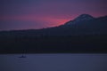 Sunset on the Zyuratkul lake. Ural. Russia