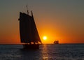 Sunsets at Mallory Square in Key West Royalty Free Stock Photo