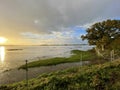 Sunsets at Pulborough Brooks reserve Royalty Free Stock Photo