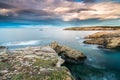 The sunsets in the sea of the coasts and beaches of Galicia and Asturias