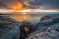 The sunsets in the sea of the coasts and beaches of Galicia and Asturias