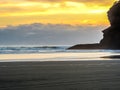 Sunsetting on beach, Point Chevalier, Auckland, New Zealand