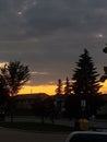 Sunsetting in Edmonton Alberta Canada