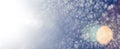 Sunshine with blue sky. Fantastic soft white clouds against blue sky Royalty Free Stock Photo