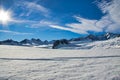 Sunshine and clouds over Franz Josef glacier