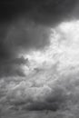 Sunshine through gray sky, rain. Royalty Free Stock Photo