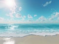 Sunshine over ocean Royalty Free Stock Photo
