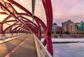 Sunshine Over The Peace Bridge Walkway