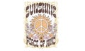Sunshine peace of mind t shirt design. Royalty Free Stock Photo