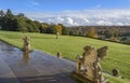 Sunshine after the rain at Polesden Lacey house and gardens Royalty Free Stock Photo