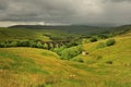 Sunshine and rain, Dentdale, Yorkshire Royalty Free Stock Photo