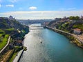 Sunshine river boat bridge Porto