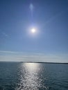 Sunshine on the solent Royalty Free Stock Photo
