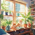 Sunshine and Tails: Capturing the Gentle Warmth of Domestic Companions